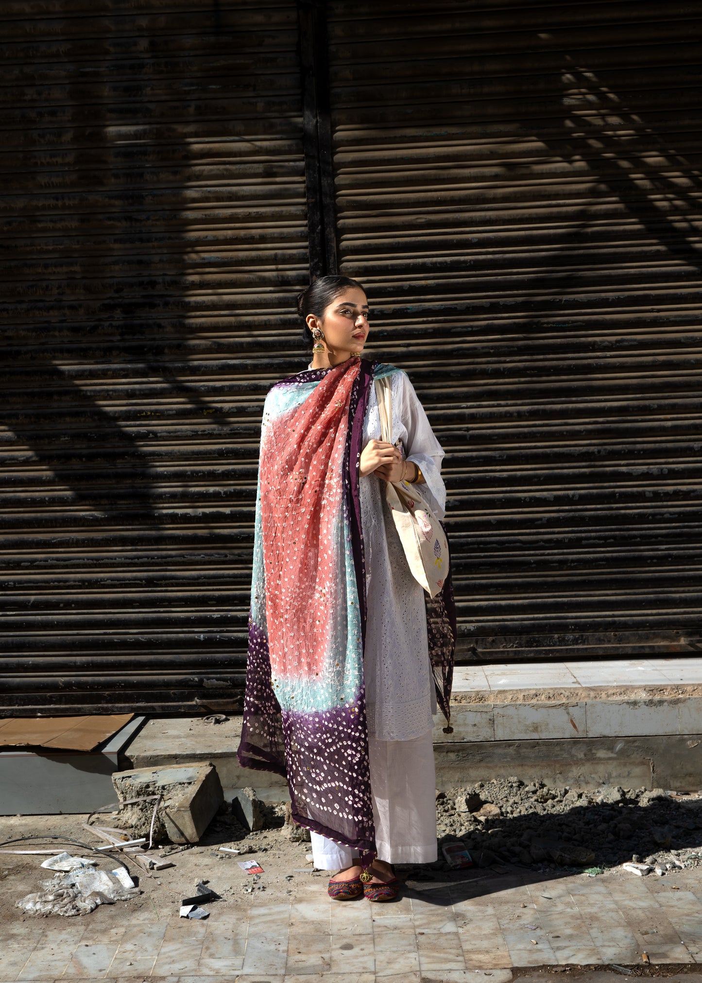 Surmai Chunri Dupatta