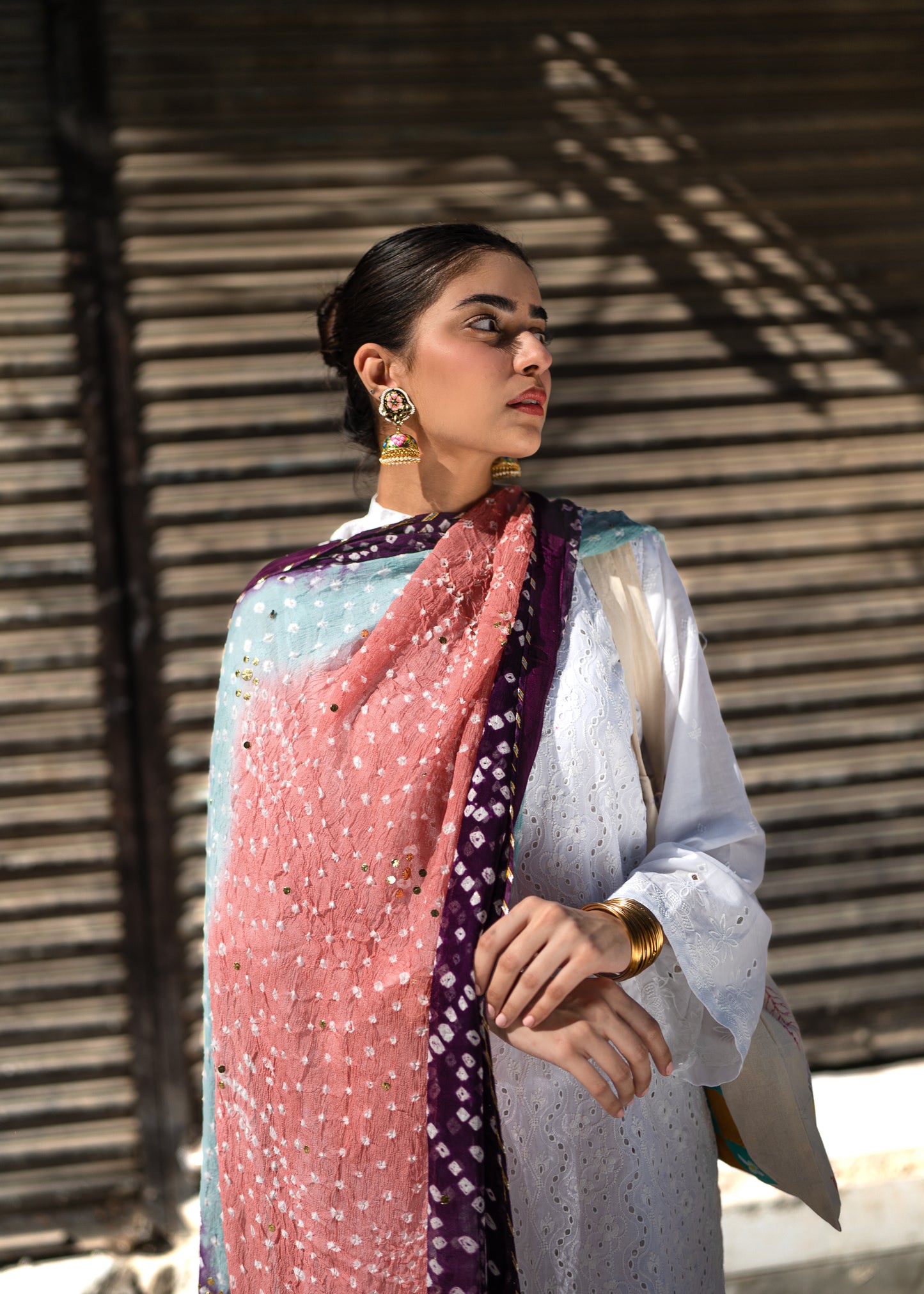 Surmai Chunri Dupatta